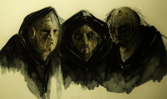 macbeth three witches illustration